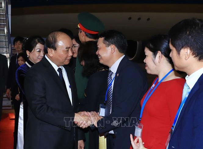 Thủ tướng Nguyễn Xuân Phúc tới Tokyo dự Hội nghị Cấp cao Hợp tác Mê Công-Nhật Bản lần thứ 10 và thăm Nhật Bản