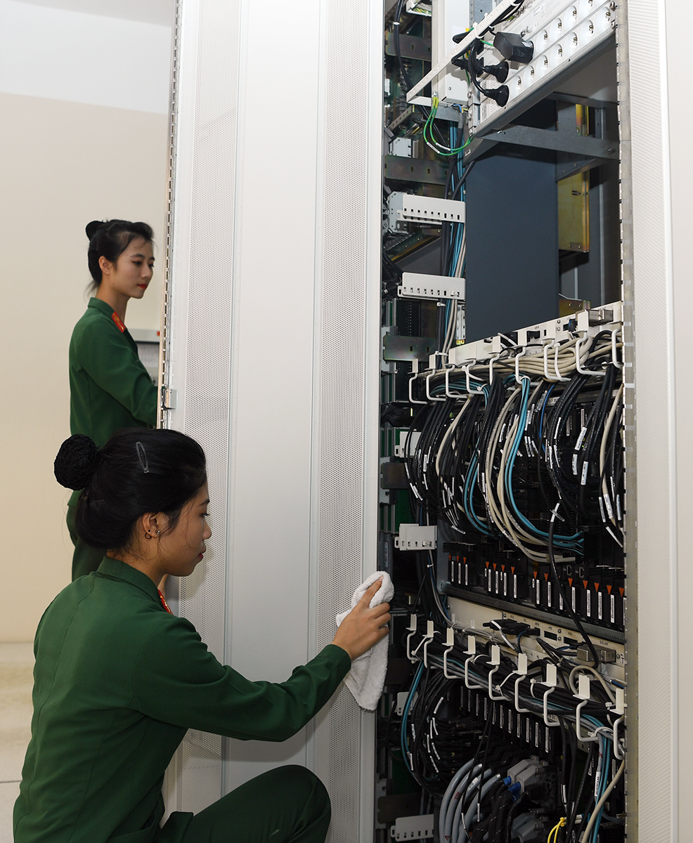 Công việc bảo quản trang thiết bị được thực hiện thường nhật.