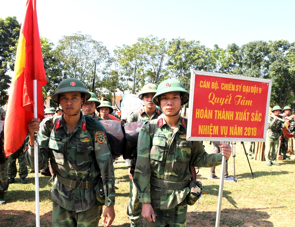 Tinh thần sẵn sàng nhận và hoàn thành xuất sắc nhiệm vụ của chiến sĩ Đại đội 9, Tiểu đoàn 9.
