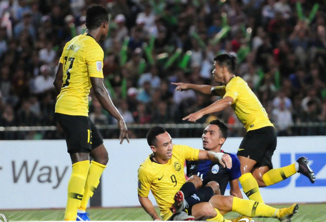 AFF Cup 2018: Malaysia giành trọn 3 điểm trên đất nước Chùa Tháp