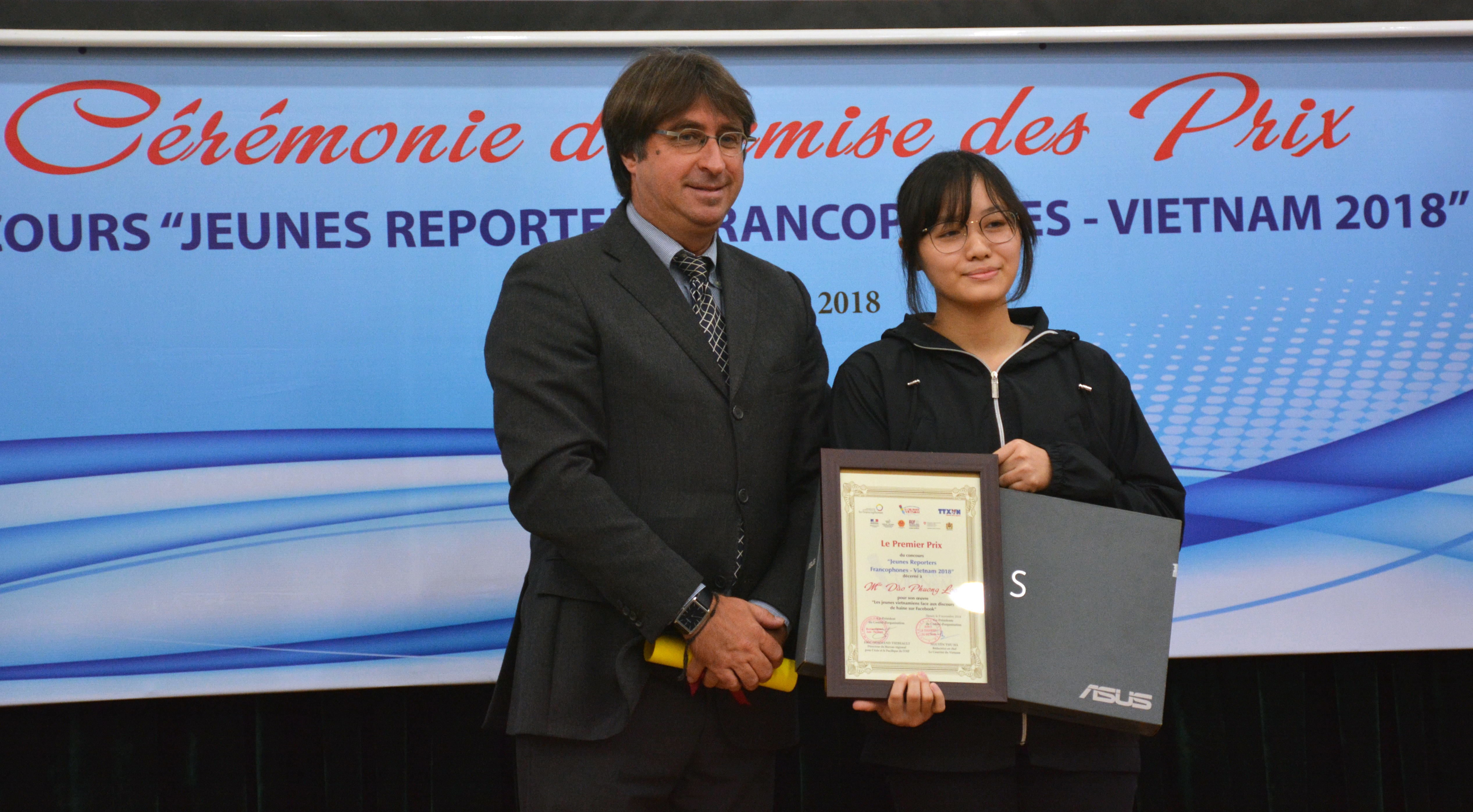 Trao giải cuộc thi “Phóng viên trẻ Pháp ngữ-Việt Nam 2018”