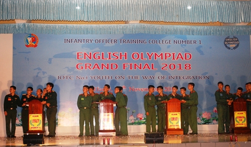 Trường Sĩ quan Lục quân 1 tổ chức Hội thi Olympic tiếng Anh năm 2018