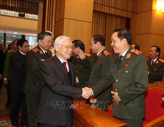 Tổng Bí thư, Chủ tịch nước Nguyễn Phú Trọng: Xây dựng lực lượng Công an nhân dân trong sạch, vững mạnh, gần dân, sâu sát cơ sở