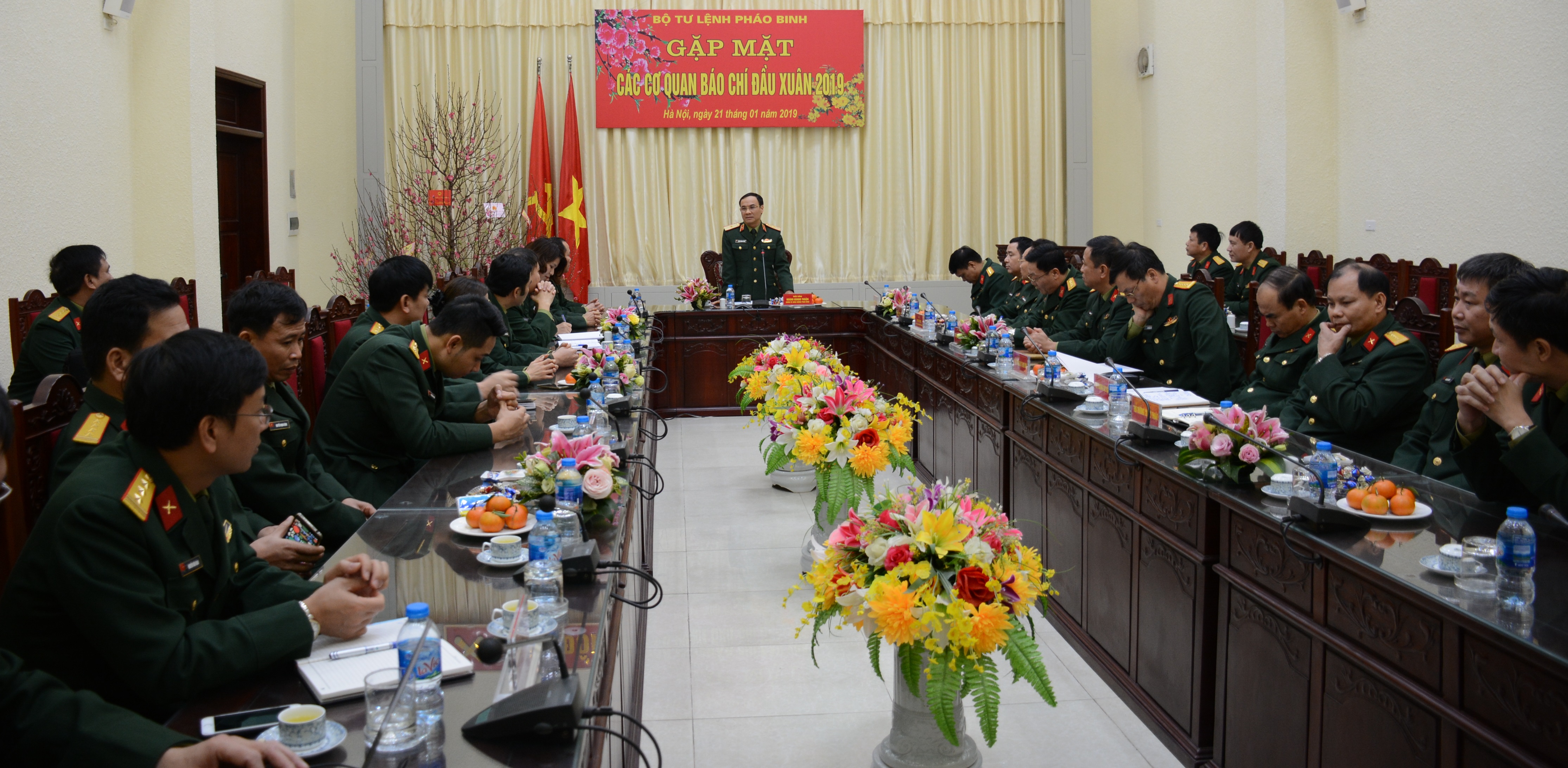 Bộ tư lệnh Pháo binh gặp mặt các cơ quan báo chí đầu xuân 2019