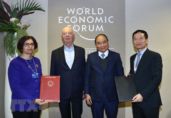 Thủ tướng Nguyễn Xuân Phúc tiếp xúc song phương bên lề Hội nghị WEF Davos 2019

