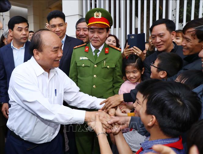 Thủ tướng Nguyễn Xuân Phúc dự lễ khởi công một số dự án hạ tầng kinh tế trọng điểm tại Thái Bình