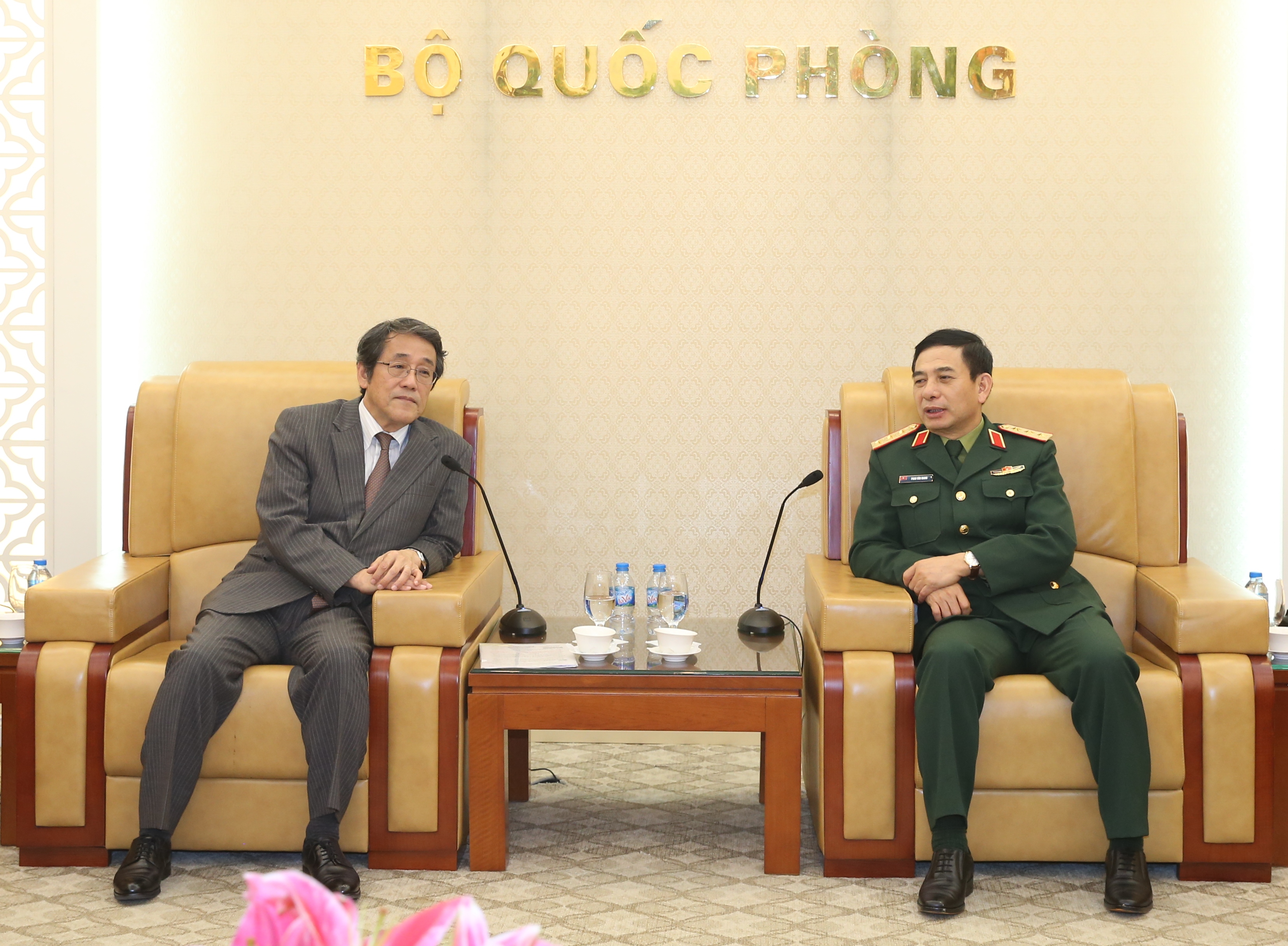 Thượng tướng Phan Văn Giang tiếp Đại sứ Nhật Bản