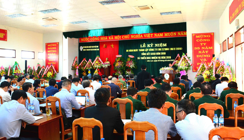 Công ty Cao su Mang Yang tổ chức Lễ kỷ niệm 35 năm ngày thành lập