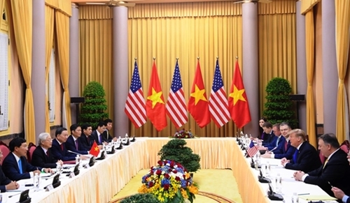 Tổng Bí thư, Chủ tịch nước Nguyễn Phú Trọng hội đàm với Tổng thống Hoa Kỳ Donald Trump