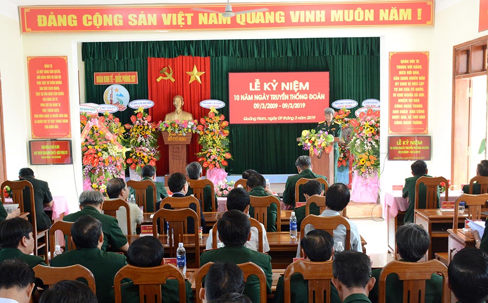 Đoàn Kinh tế-Quốc phòng 207 kỷ niệm 10 năm Ngày truyền thống