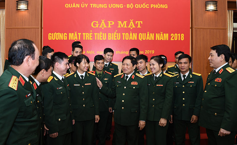 Quân ủy Trung ương, Bộ Quốc phòng gặp mặt Gương mặt trẻ tiêu biểu toàn quân năm 2018

