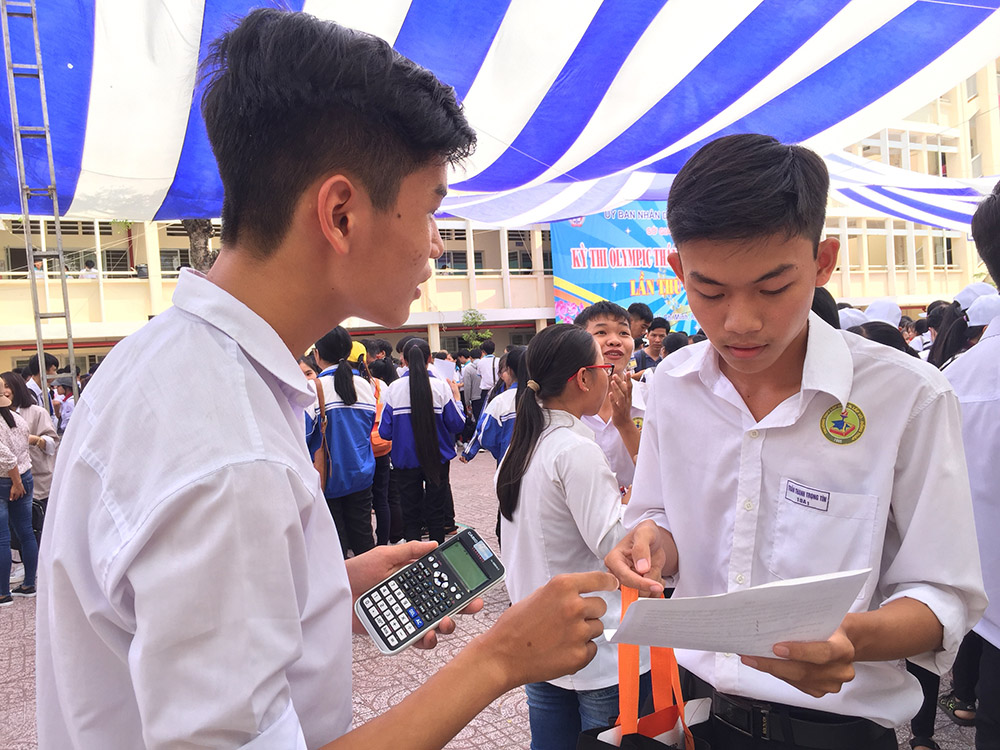 Gần 7.000 học sinh đã tham dự kỳ thi Olympic tháng 4

