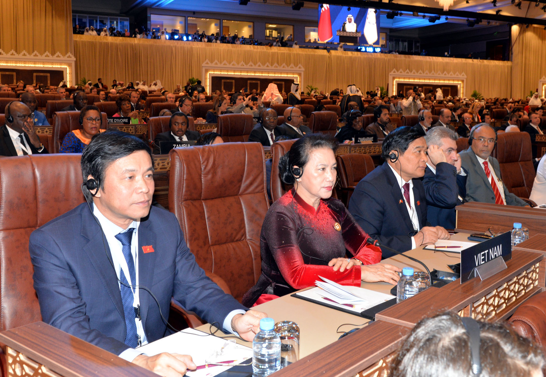 Chủ tịch Quốc hội Nguyễn Thị Kim Ngân dự lễ khai mạc IPU-140