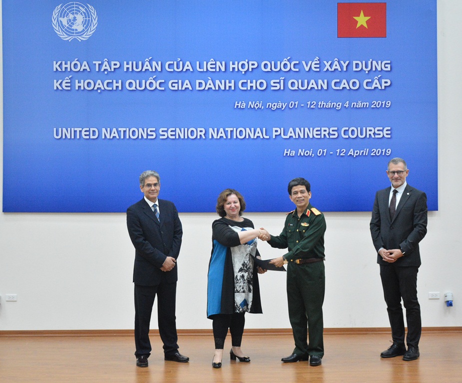 Bế mạc Khóa tập huấn của Liên hợp quốc về xây dựng kế hoạch quốc gia dành cho sĩ quan cao cấp