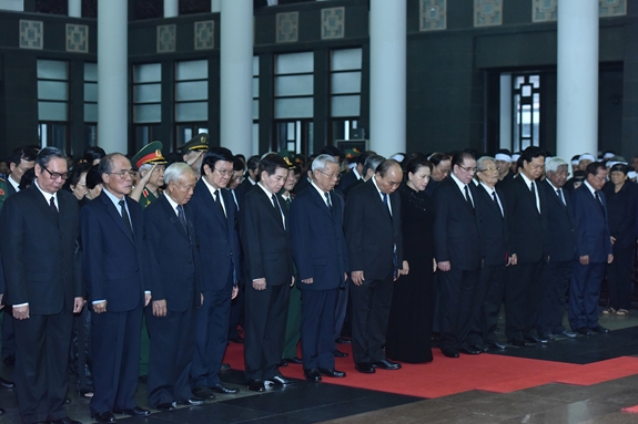 Cử hành trọng thể Lễ viếng nguyên Chủ tịch nước, Đại tướng Lê Đức Anh