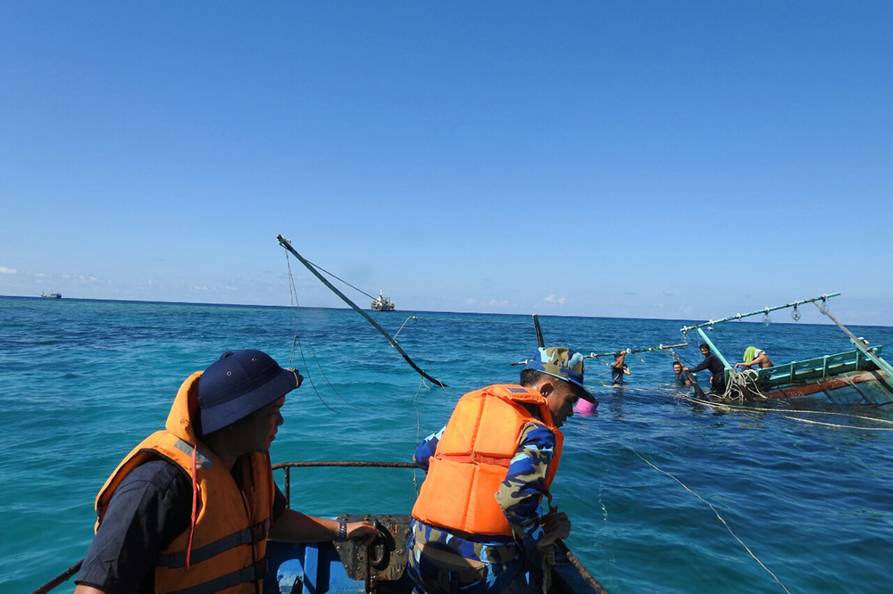 6 ngư dân bị nạn trên biển được chăm sóc tốt