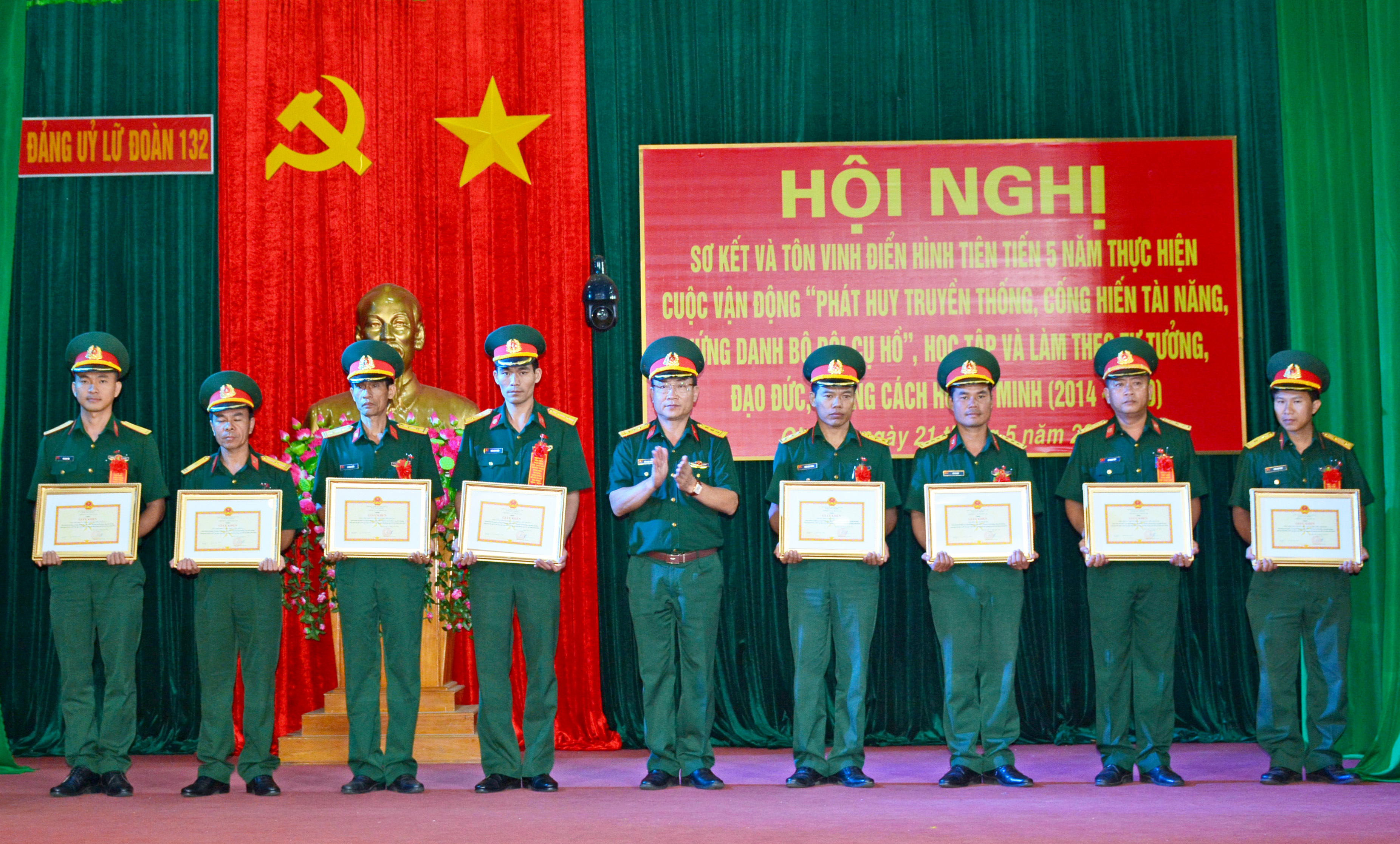 Lữ đoàn 132 sơ kết Cuộc vận động “Phát huy truyền thống, cống hiến tài năng, xứng danh Bộ đội Cụ Hồ”