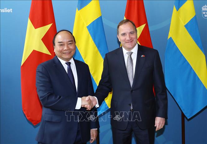 Thủ tướng Nguyễn Xuân Phúc hội đàm với Thủ tướng Thụy Điển Stefan Löfven


