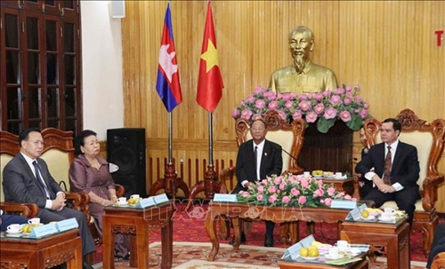 Chủ tịch Quốc hội Vương quốc Campuchia thăm tỉnh Hà Nam