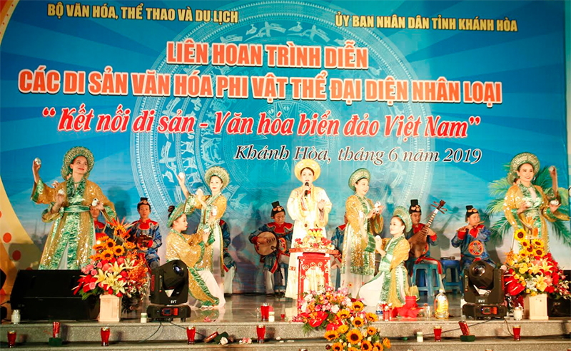 Trình diễn di sản văn hóa phi vật thể đại diện nhân loại tại Vùng 4 Hải quân

