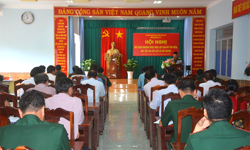 Đắk Lắk rút kinh nghiệm thực hiện lập bản đồ tìm kiếm, quy tập hài cốt liệt sĩ cấp huyện

