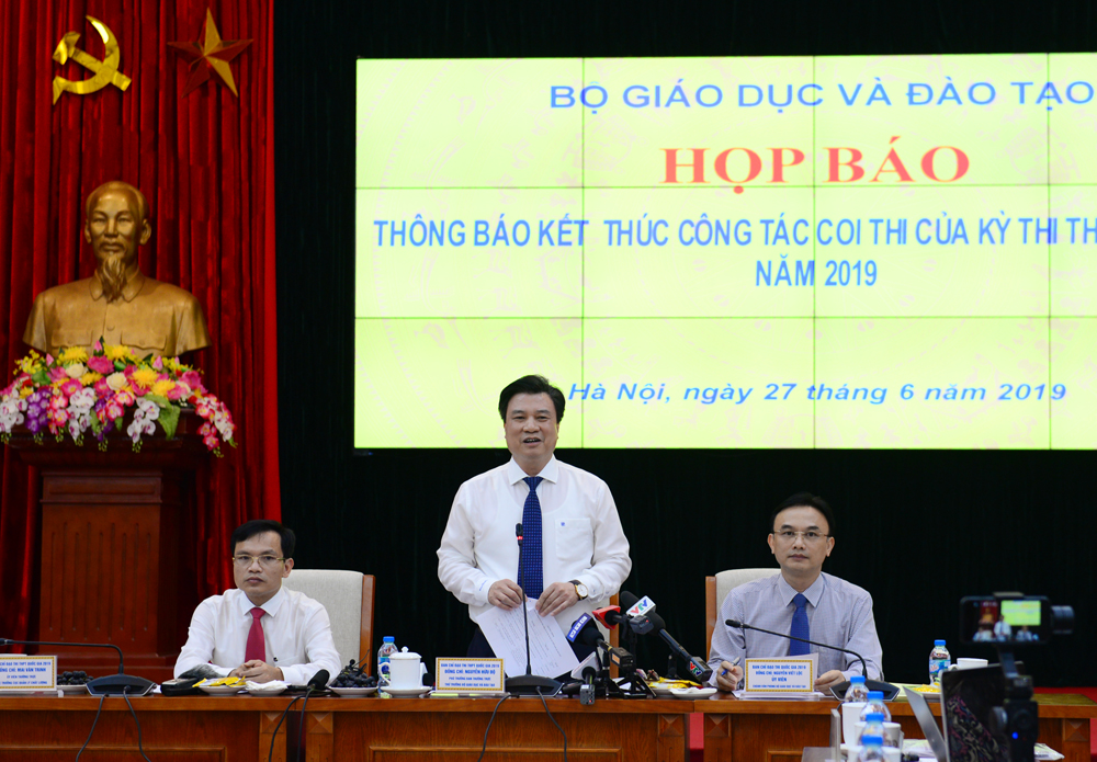 Kỳ thi THPT quốc gia 2019: Chưa ghi nhận có hiện tượng tiêu cực, gian lận có tổ chức