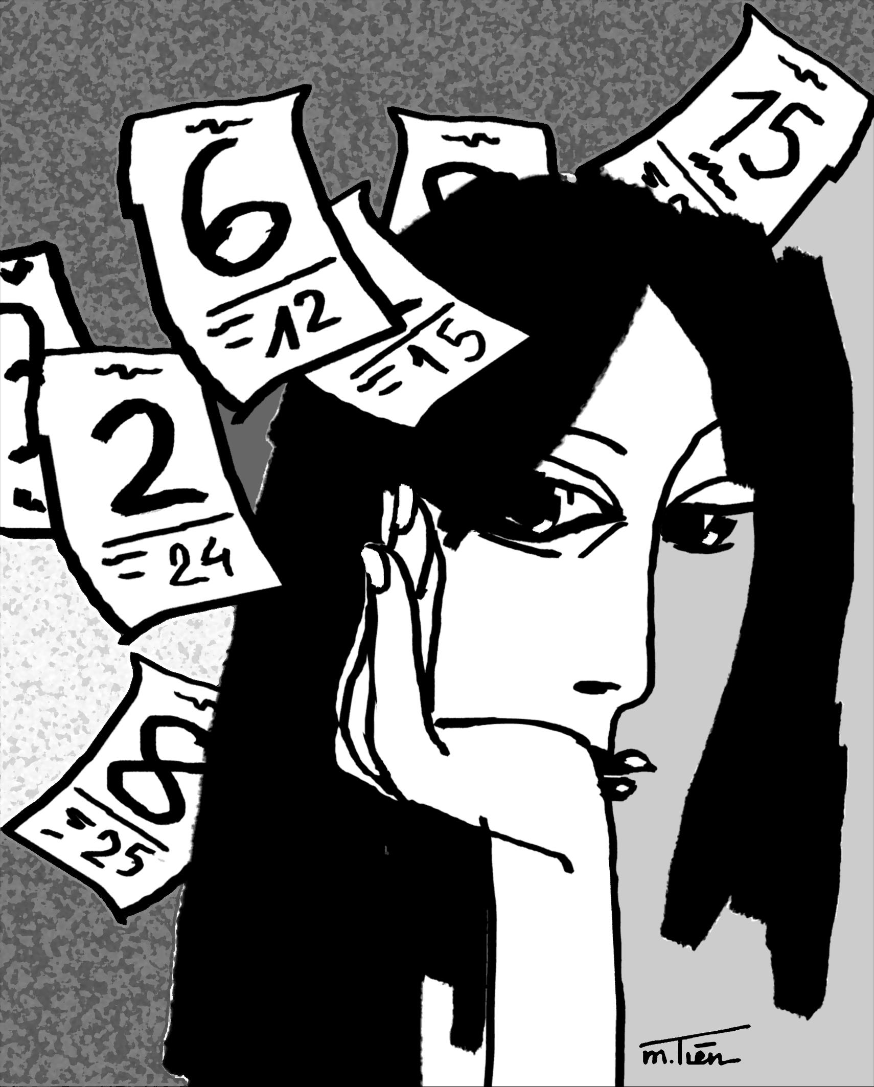 Trên tờ lịch phẳng