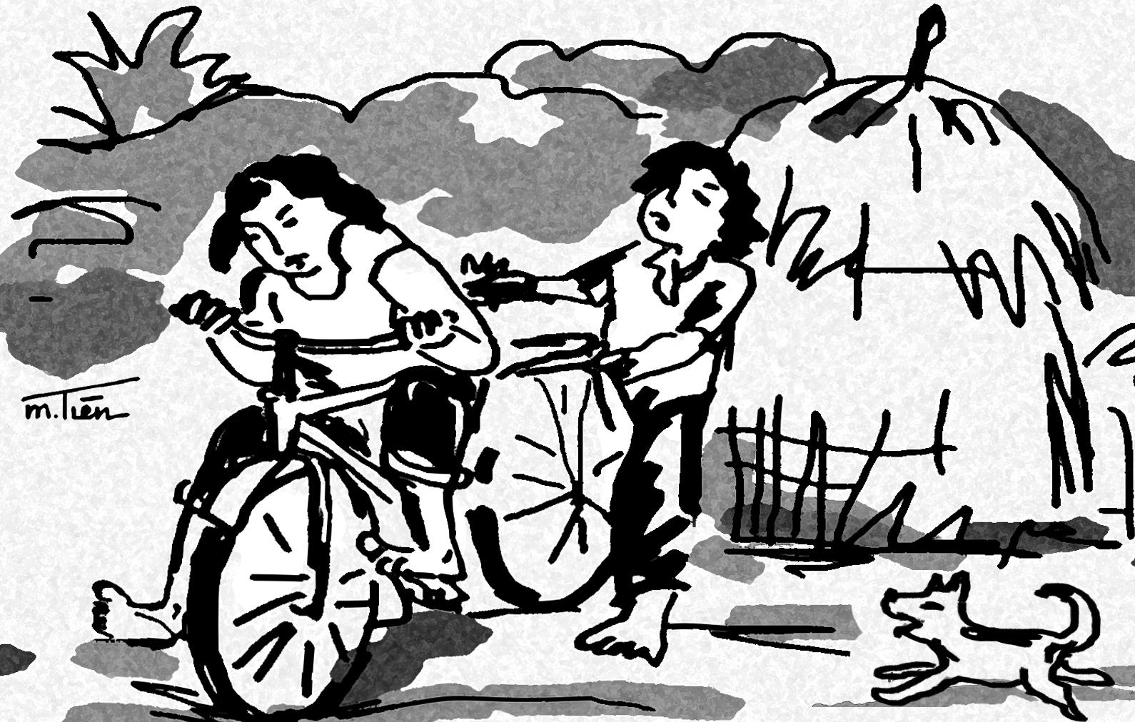 Nhớ chuyện tập xe…