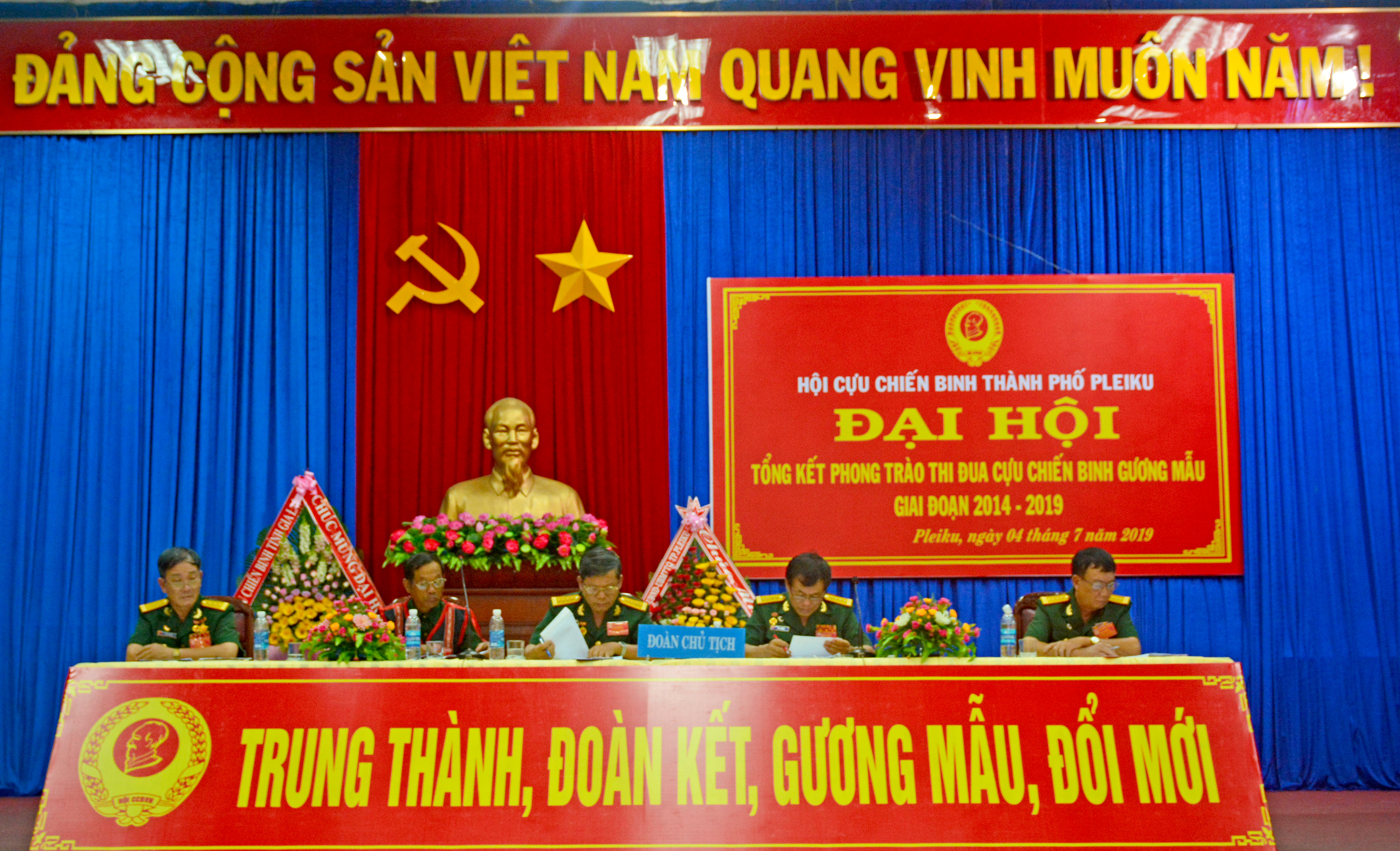 123 đại biểu dự Đại hội thi đua “Cựu chiến binh gương mẫu” thành phố Pleiku, giai đoạn 2014-2019

