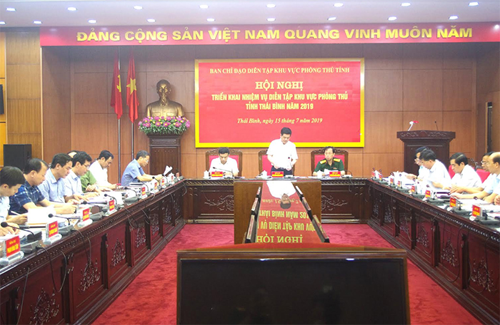 Thái Bình triển khai nhiệm vụ diễn tập KVPT tỉnh năm 2019