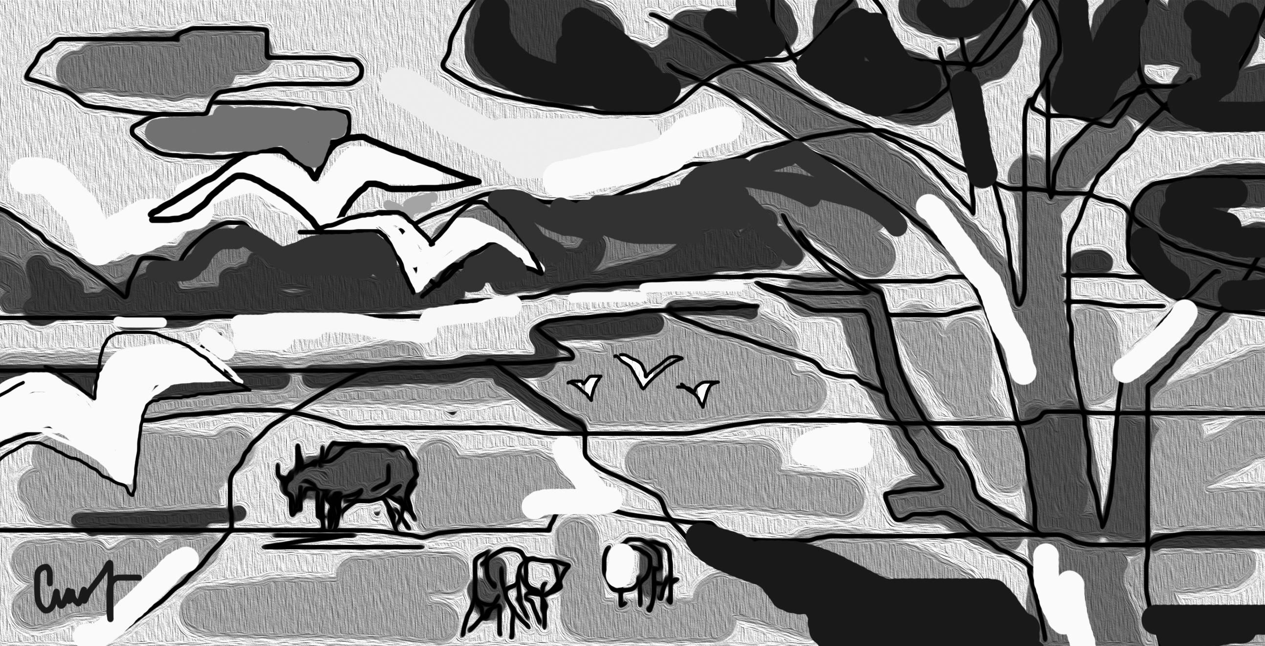 Chim bay về giữa đồng chiều