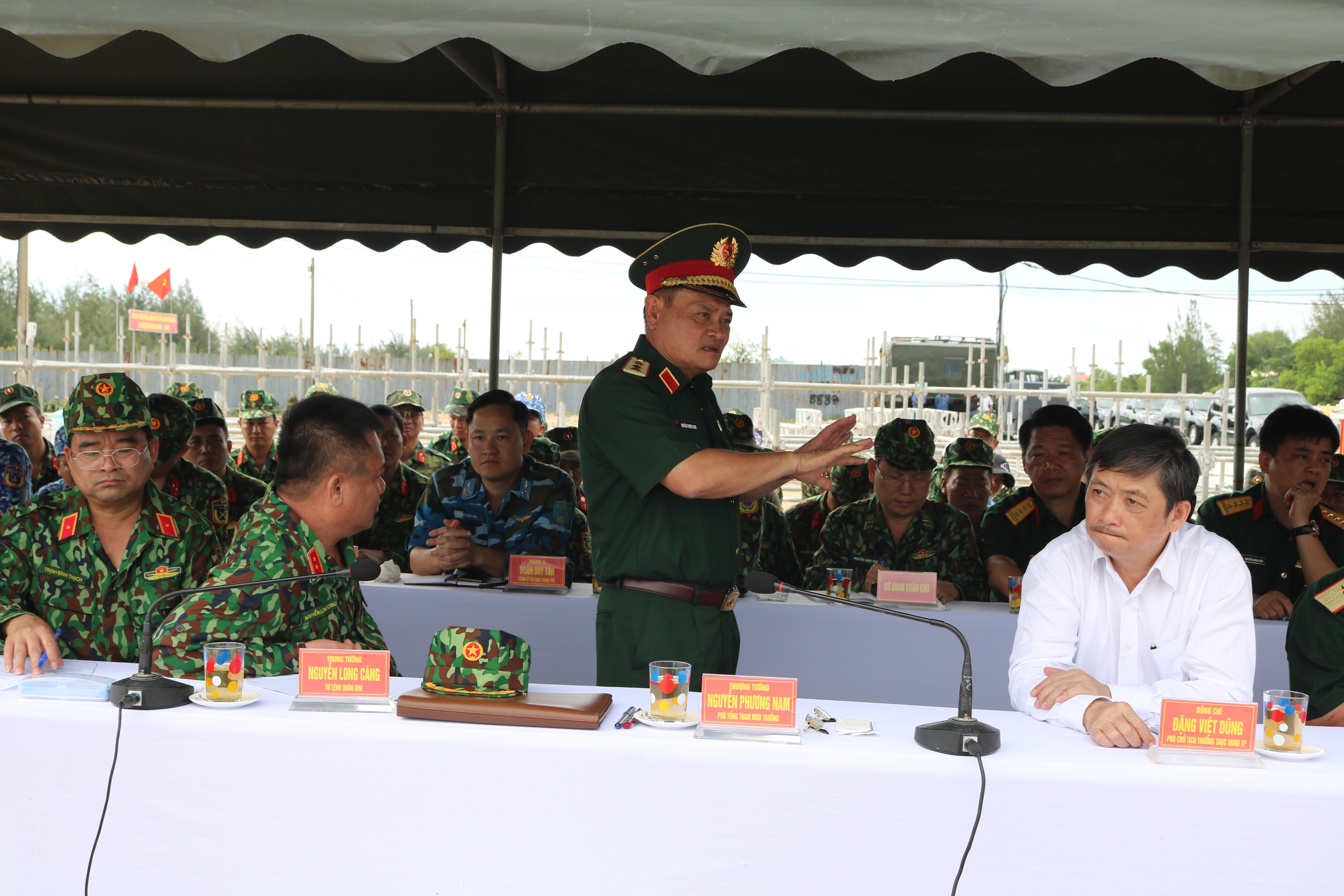 Bộ Tổng tham mưu kiểm tra công tác chuẩn bị diễn tập KVPT thành phố Đà Nẵng