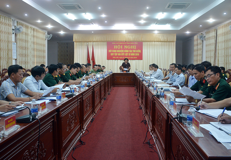 Đắk Lắk rút kinh nghiệm công tác quy tập hài cốt liệt sĩ mùa khô 2018-2019

