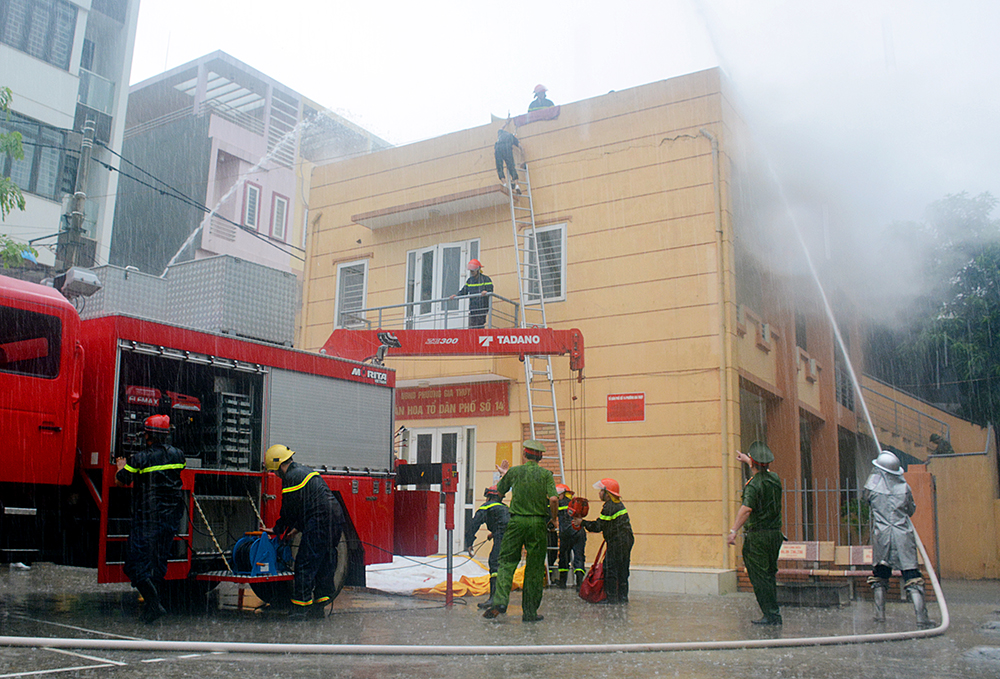 Phường Gia Thụy hoàn thành tốt các nội dung diễn tập