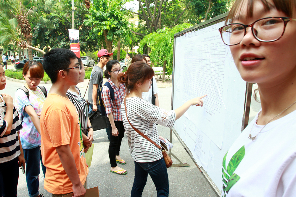 Nhiều trường đại học bắt đầu công bố điểm trúng tuyển
