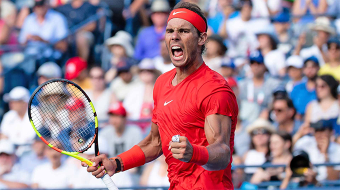 Rogers Cup 2019: Rafael Nadal thắng vất vả tay vợt Dan Evans