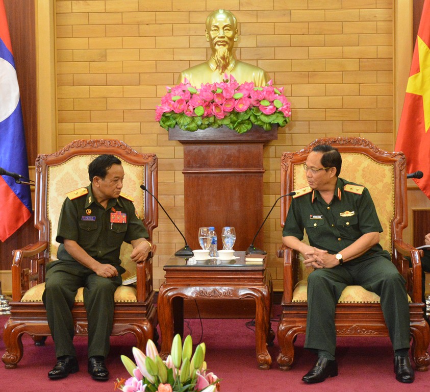 Quân đội Việt Nam và Lào tăng cường hợp tác bảo vệ chính trị nội bộ