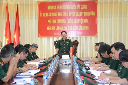 Bộ Tổng Tham mưu kiểm tra công tác huấn luyện SSCĐ tại Lữ đoàn 239 Công binh