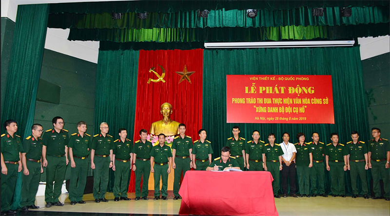 Viện Thiết kế Bộ Quốc phòng phát động thi đua “Thực hiện văn hóa công sở - xứng danh Bộ đội Cụ Hồ”