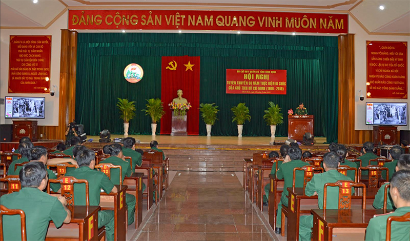 Bộ CHQS tỉnh Bình Định tuyên truyền 50 năm thực hiện Di chúc của Chủ tịch Hồ Chí Minh

