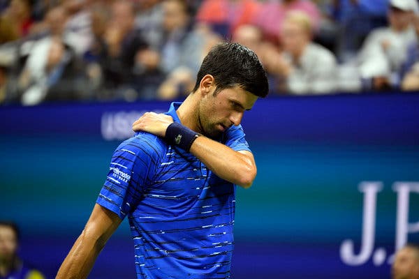 Novak Djokovic chia tay US Open 2019