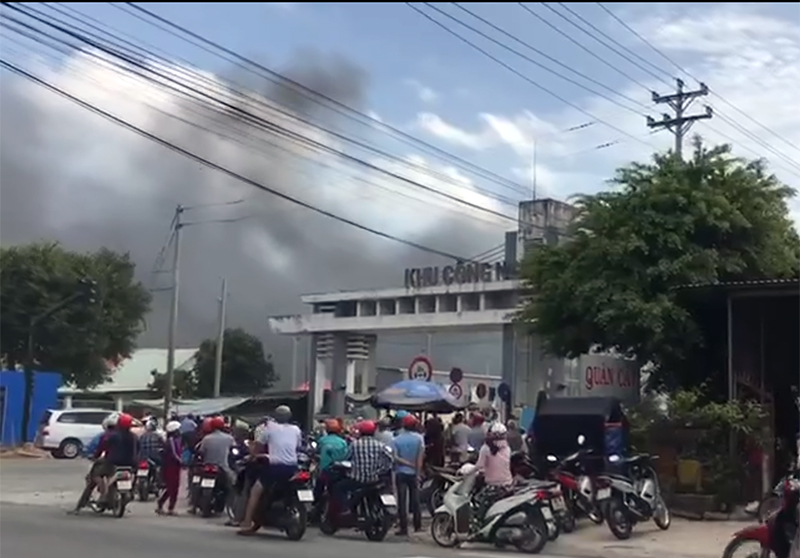 An Giang: Kịp thời dập tắt vụ hỏa hoạn tại Công ty may nệm

