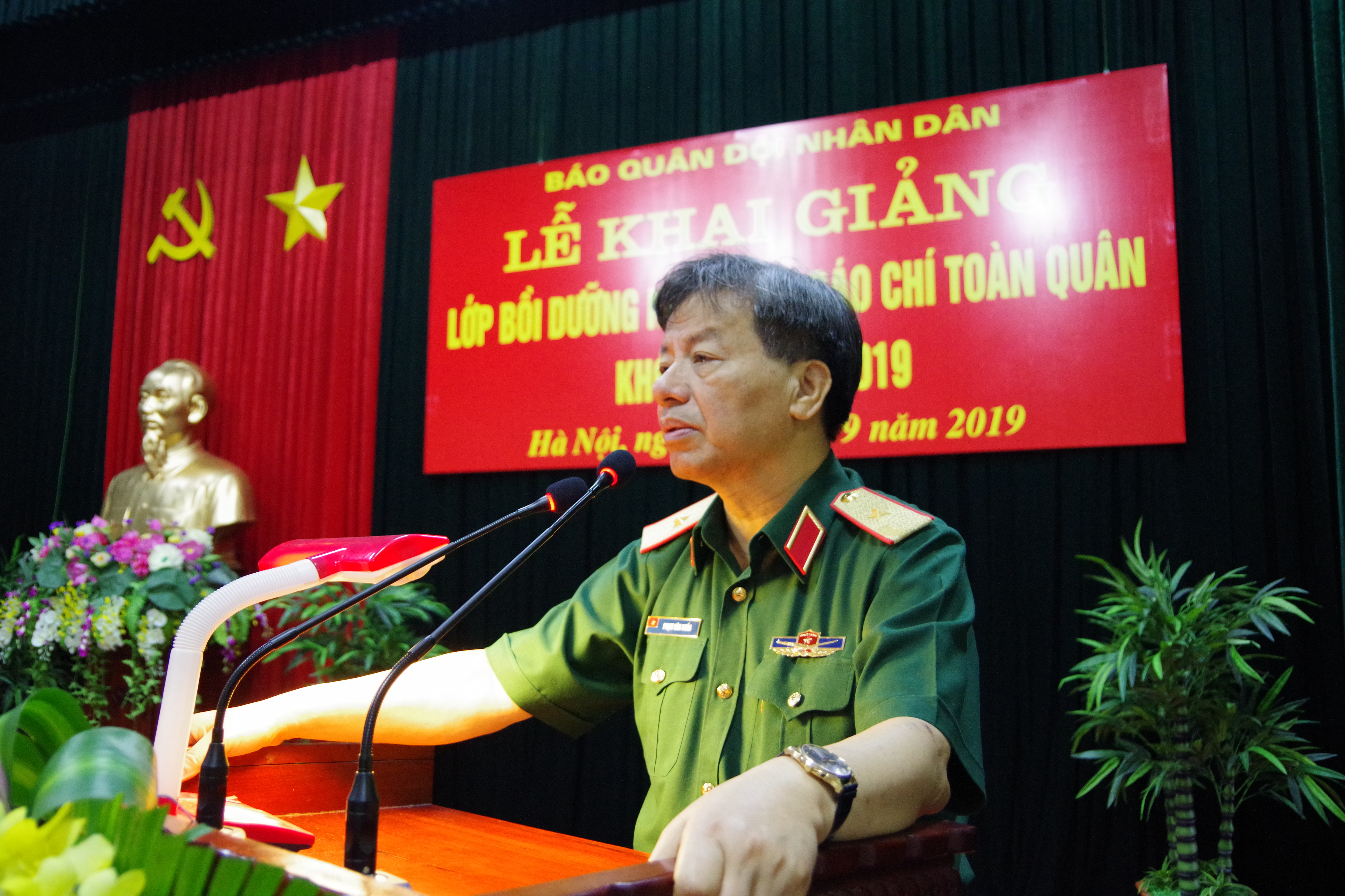 Khai giảng Lớp Bồi dưỡng nghiệp vụ báo chí toàn quân khóa 11, năm 2019