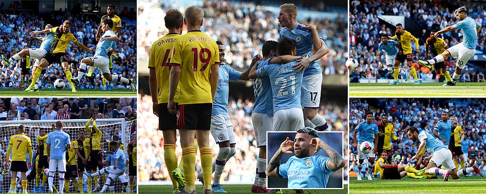 Man City thắng đậm Watford với tỷ số 8-0