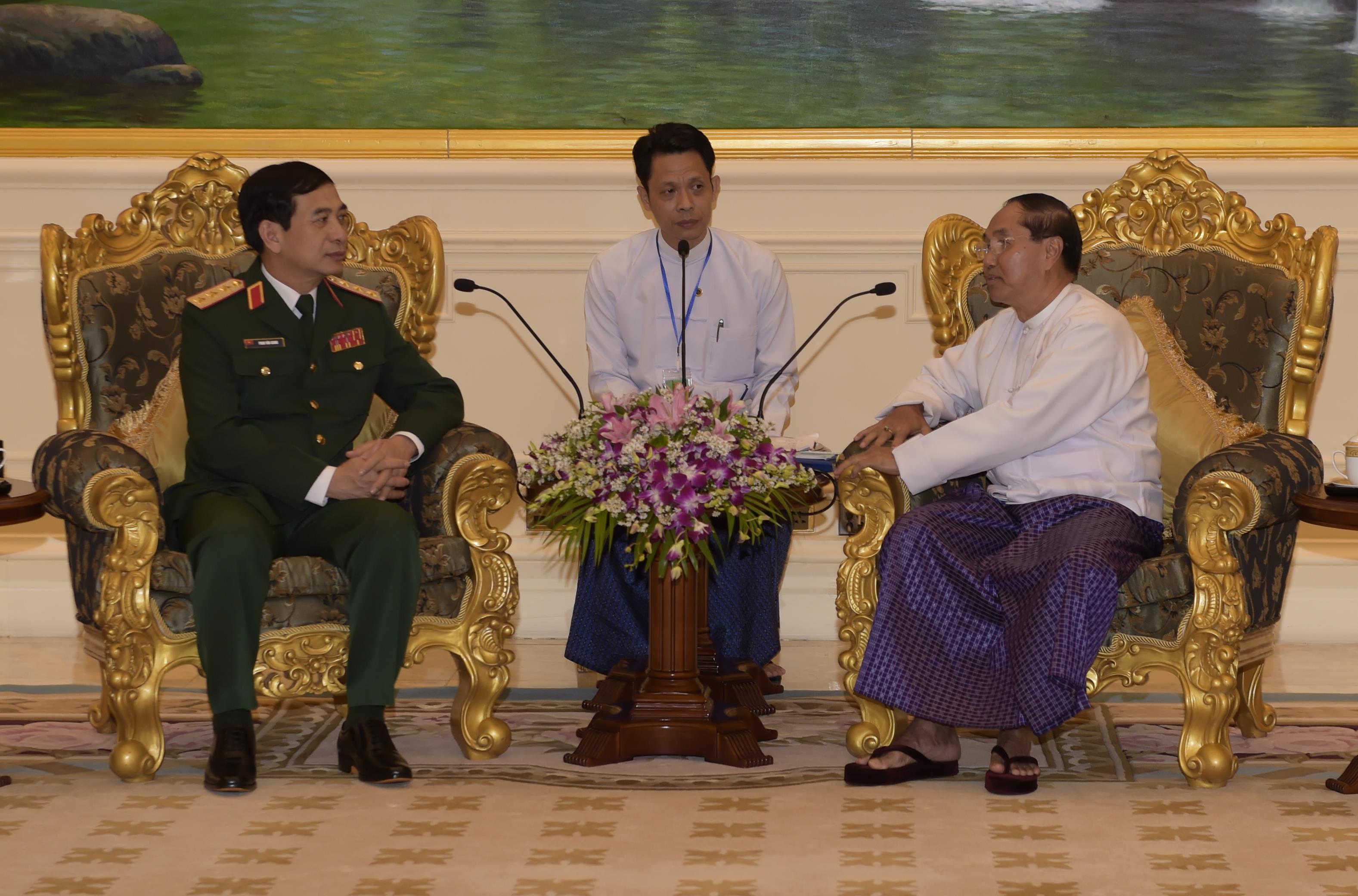 Một số hình ảnh hoạt động của Thượng tướng Phan Văn Giang trong chuyến thăm chính thức Myanmar