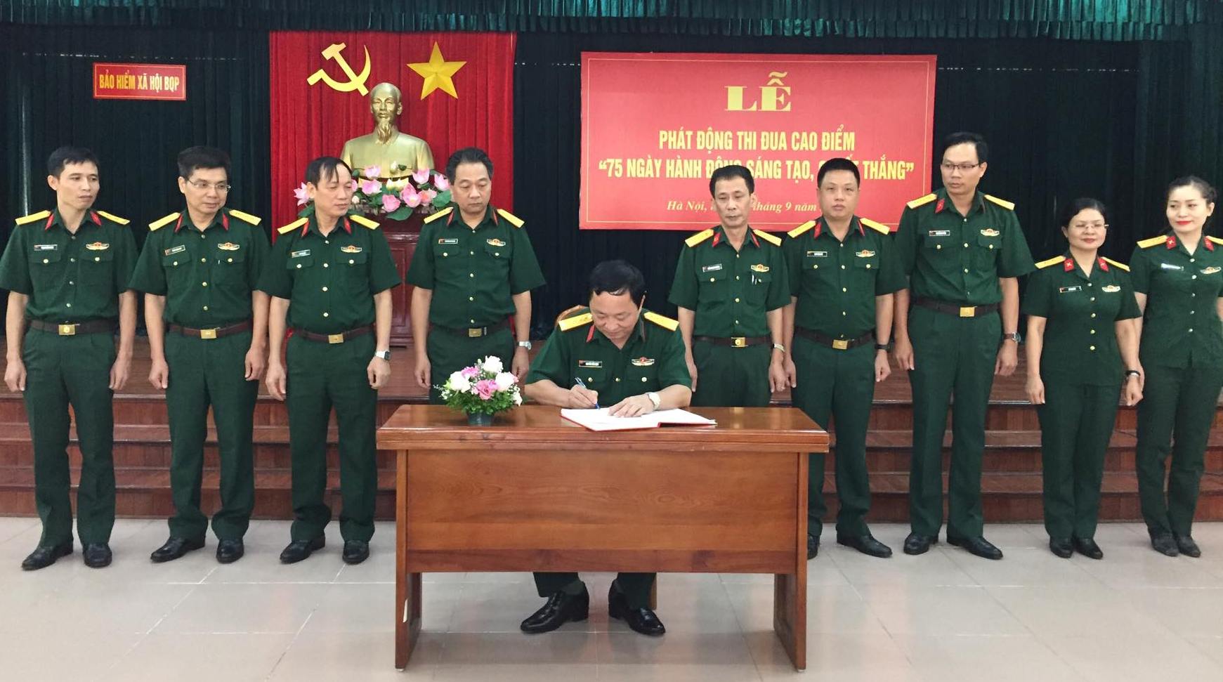 Bảo hiểm xã hội Bộ Quốc phòng phát động đợt thi đua cao điểm “75 ngày hành động sáng tạo, quyết thắng”