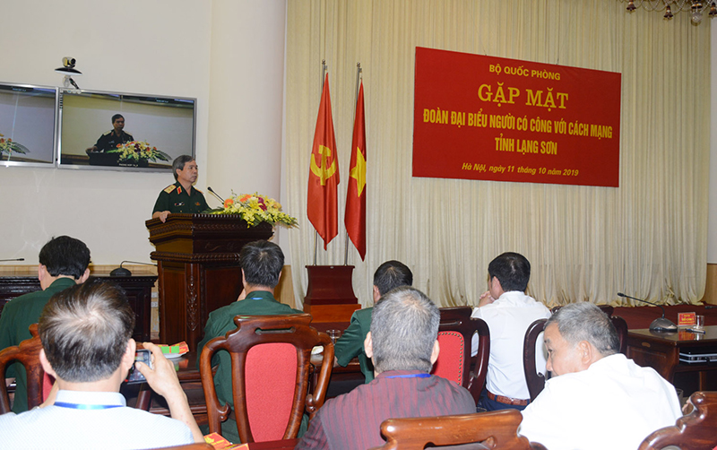 Bộ Quốc phòng gặp mặt người có công với cách mạng tỉnh Lạng Sơn