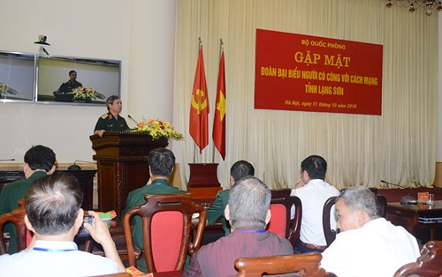 Bộ Quốc phòng gặp mặt người có công với cách mạng tỉnh Lạng Sơn