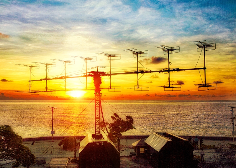 Cánh sóng rada trong phiên trực.