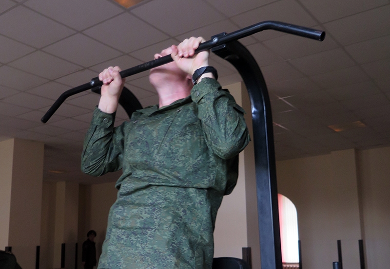 Phòng tập thể thao trong nhà sưởi.